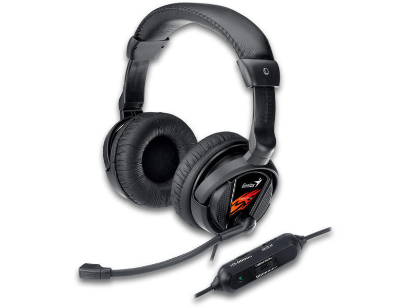 Genius HS-G500V Gamer Headset, Fekete