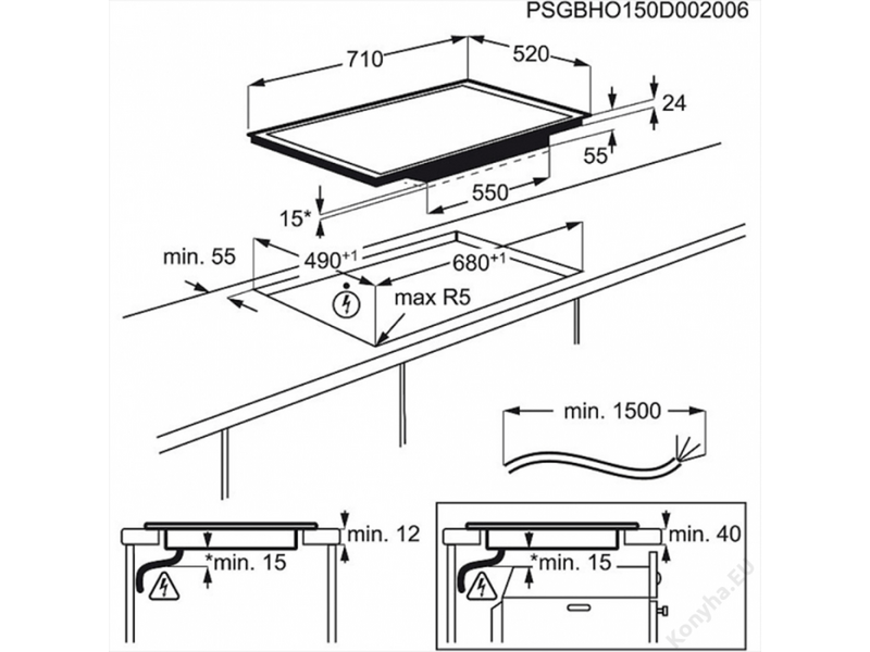 AEG HK774400FB Indukciós főzőlap