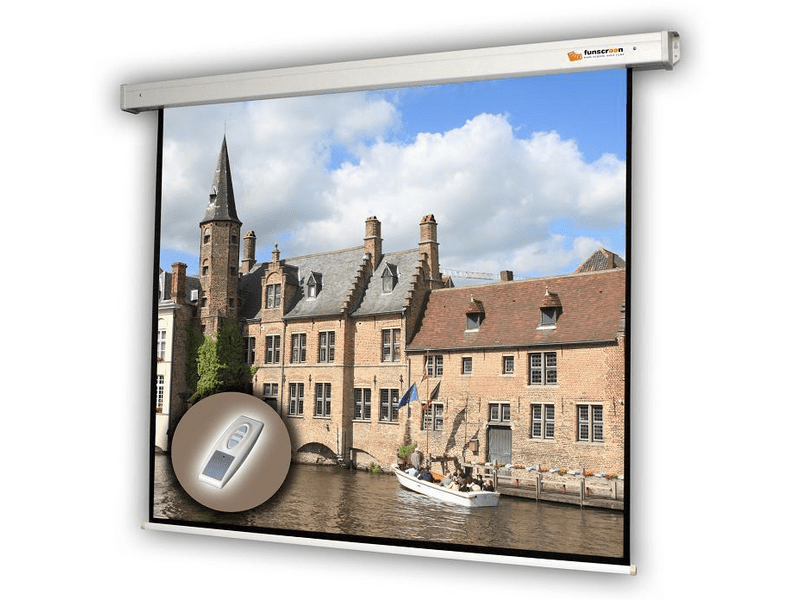 Funscreen Motor elektromos vetítővászon, 4:3, 305x406 cm, matt fehér (30.430.406.1)