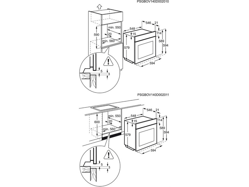 AEG BE3013521M Beépíthető multifunkciós sütő