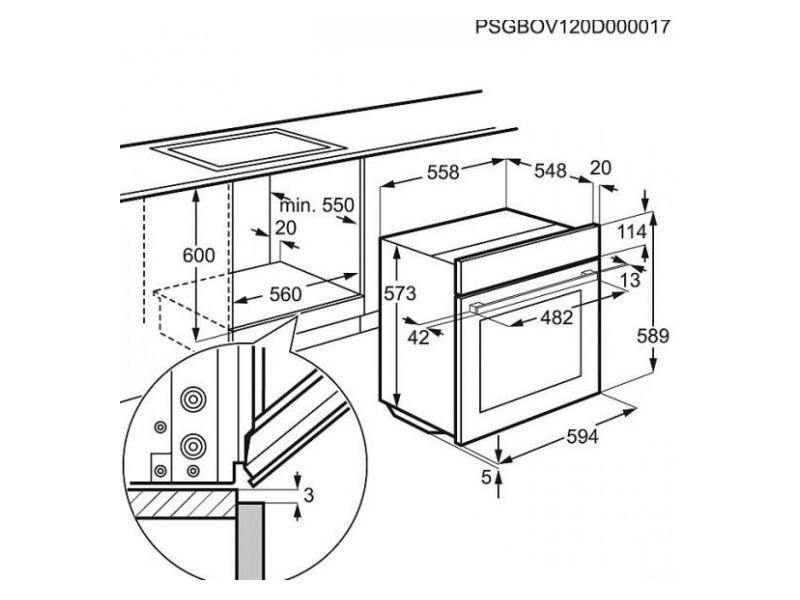 ELECTROLUX EOC45752OX