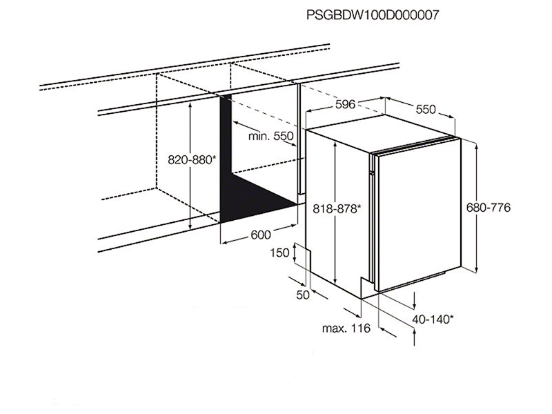 AEG F66602VI0P Beépíthető mosogatógép