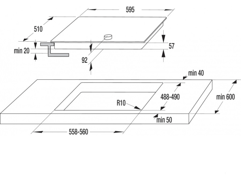 GORENJE IC6INB Beépíthető indukciós főzőlap