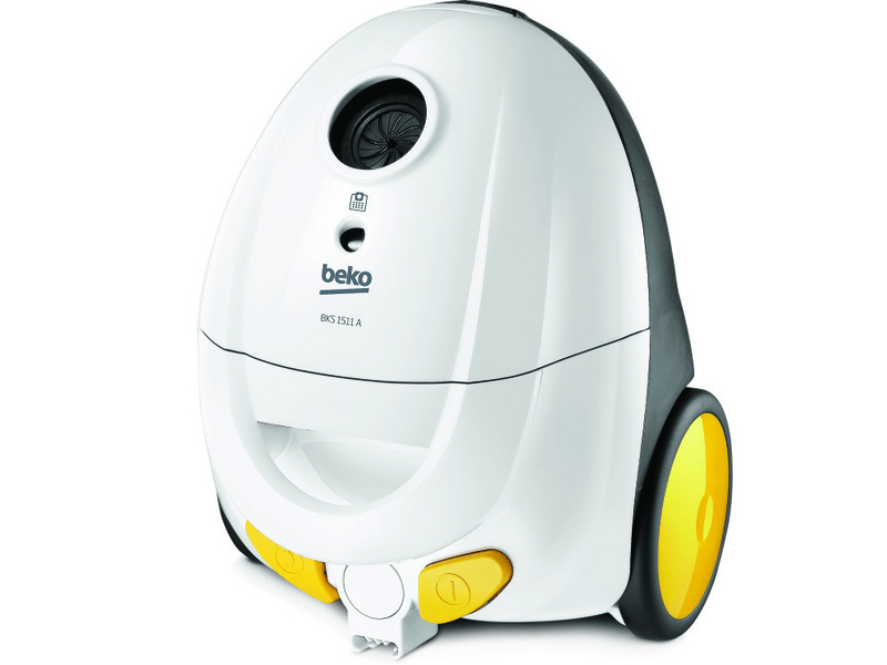 BEKO BKS-1511 A Porzsákos porszívó, Fehér-sárga