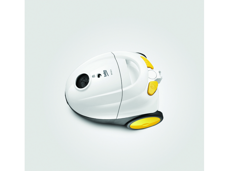 BEKO BKS-1511 A Porzsákos porszívó, Fehér-sárga