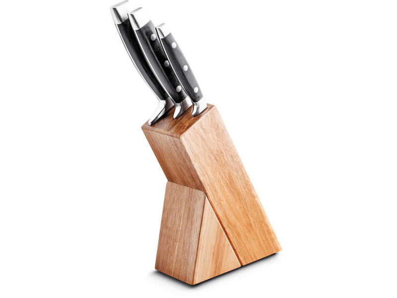 LAMART LT2057 3 db-os késkészlet fatartóban