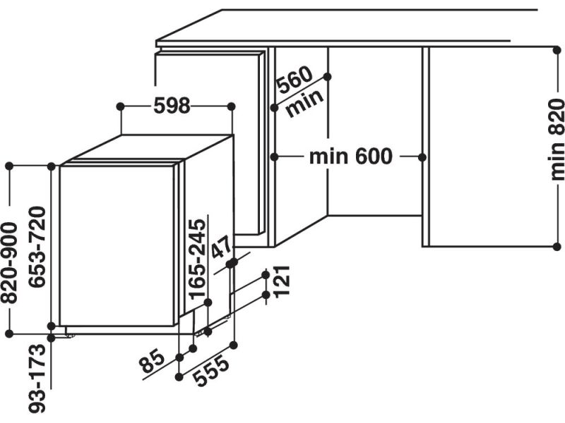 WHIRLPOOL WRIC 3C26 Mosogatógép