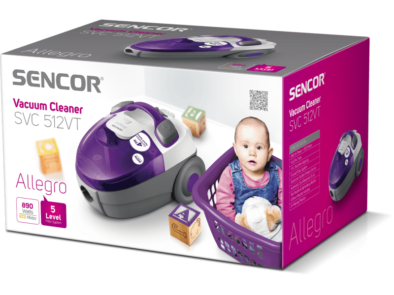 Sencor SVC 512VT-EUE2 Porzsák nélküli porszívó