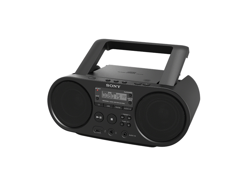 SONY ZS-PS50 rádió, fekete