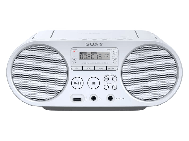 SONY ZSPS50W.CET rádió, fehér