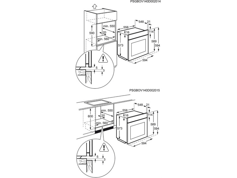 ELECTROLUX EOA5654ANX Beépíthető sütő