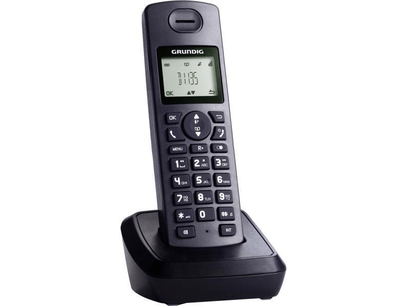 Grunding D1135 DECT Telefon, Fekete