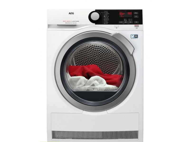 AEG T8DBE48S Hőszivattyús szárítógép, 8 kg, inverter motor, LCD kijelző