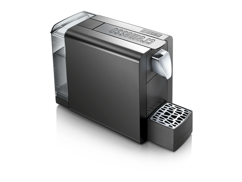 CREMESSO Compact One II kapszulás kávéfőző 19bar Fekete-szürke