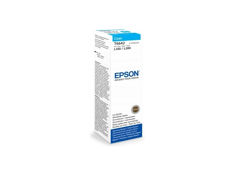 EPSON C13T66424A tinatapatron cián kék