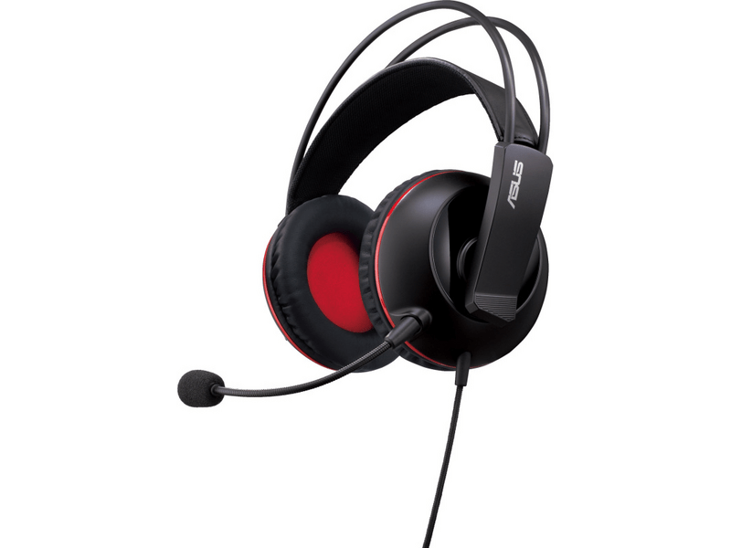 Asus Cerberus Gamer Headset, Fekete/Piros
