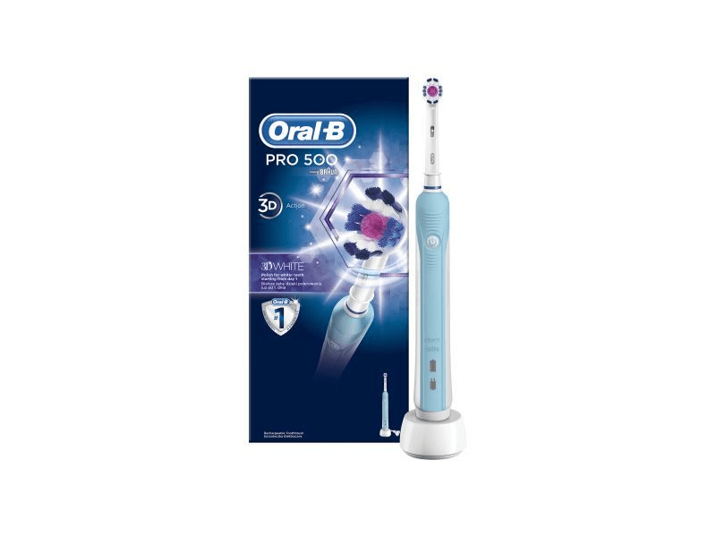 ORAL-B B PRO 500 3DW Tölthető elektromos fogkefe 3DW fejjel