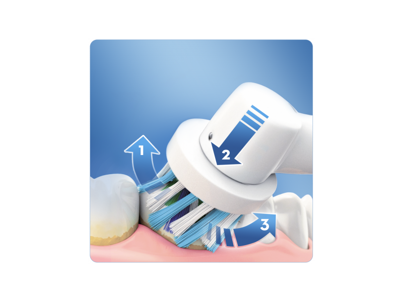 ORAL-B B PRO 500 3DW Tölthető elektromos fogkefe 3DW fejjel