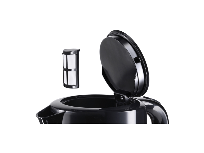 BOSCH TWK7403 Vízforraló, fekete-inox