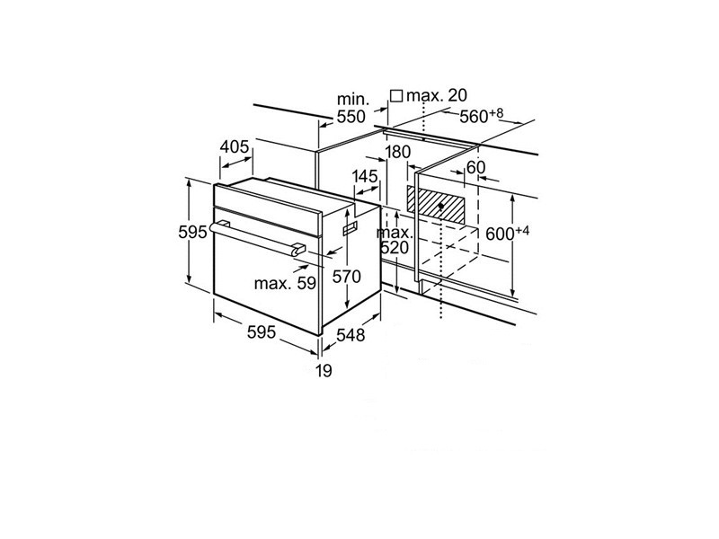 BOSCH HBN 211E4 Beépíthető sütő