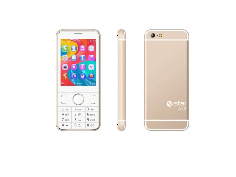 eSTAR A28 Dual SIM Kártyafüggetlen Mobiltelefon, Arany