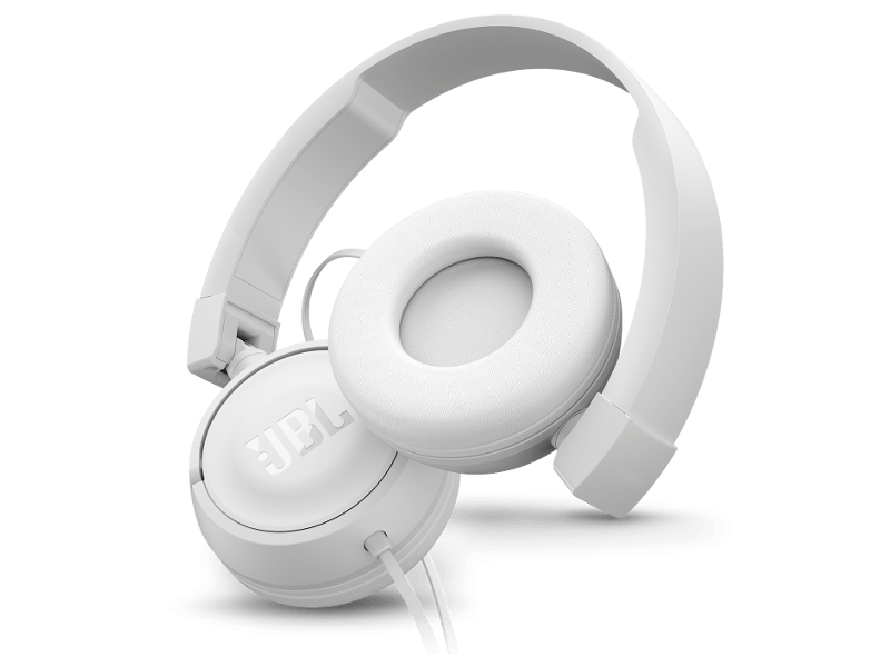 JBL T450 On-ear Fejhallgató, Fehér
