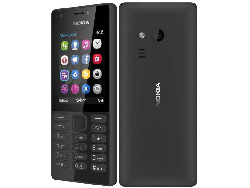 Nokia 216 Dual SIM Kártyafüggetlen Mobiltelefon, Fekete