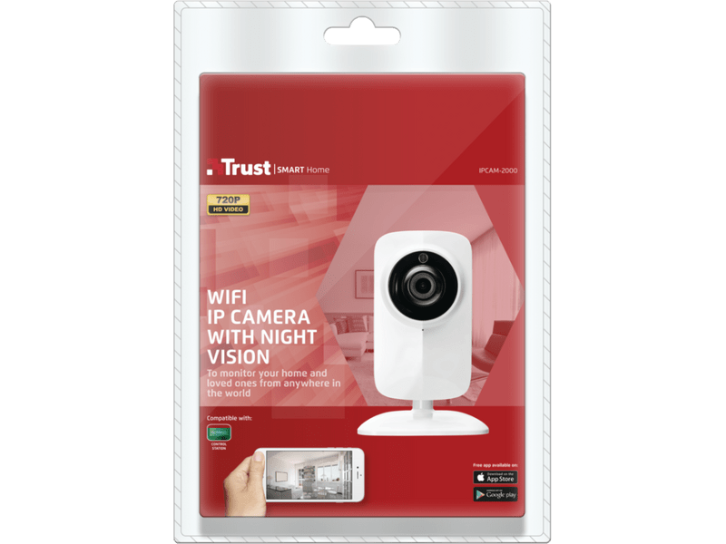 Trust IPCAM2000 vezeték nélküli IP kamera fehér (71119)
