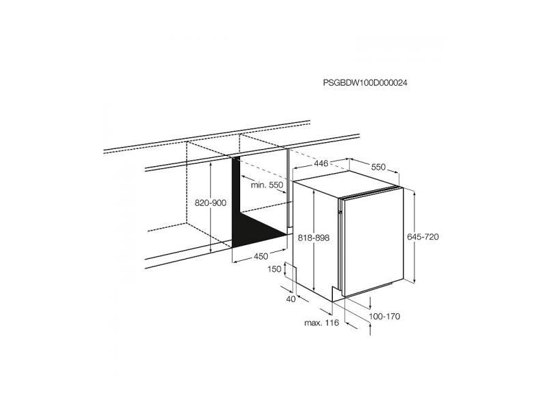 ZANUSSI ZDV12003FA Beépíthető mosogatógép