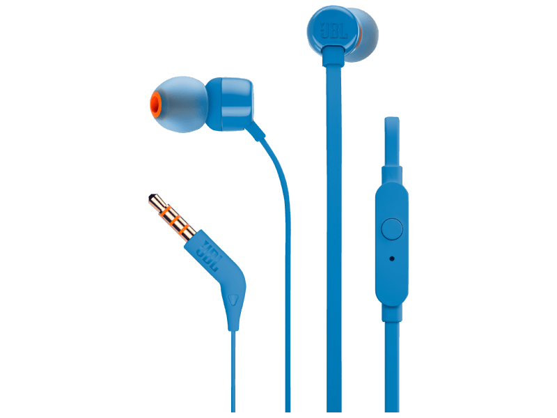 JBL T110 In-Ear Headset, plave