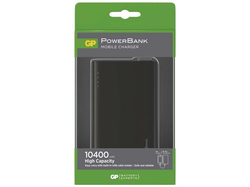 GP RC10A PowerBank 10400 mAh, Fekete