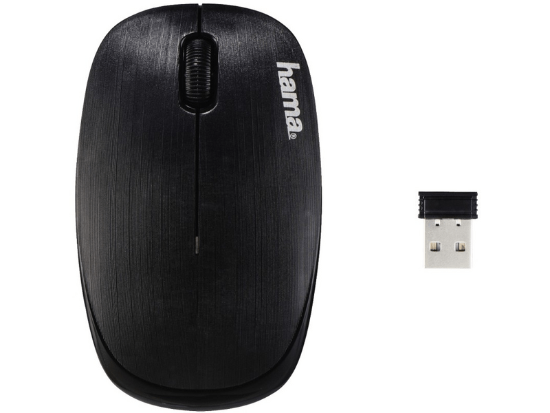 Hama AM-8000 vezeték nélküli optikai egér, Fekete (134932)