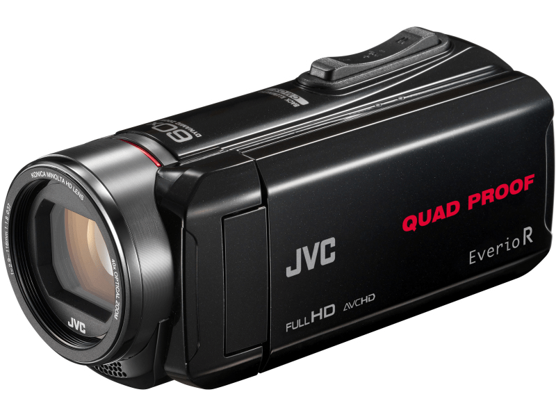 JVC GZ-R435B Víz, ütés,fagyás és porálló Kamera, Fekete