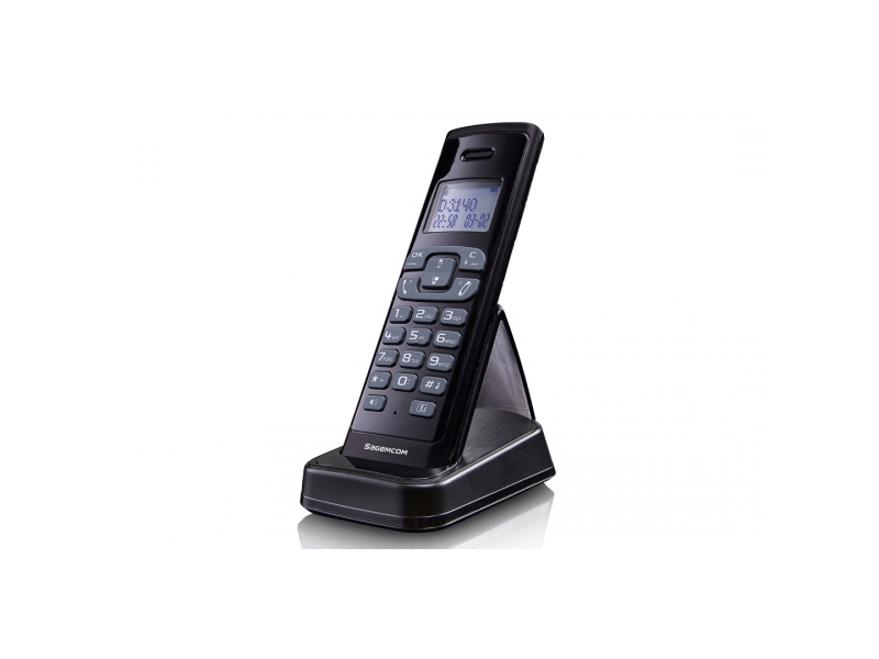 Sagecom D3140 DECT Telefon, Fekete