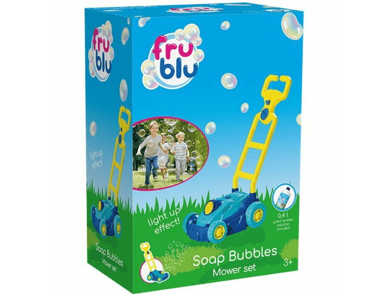 FruBlu: Buborékfújó fűnyíró, 0,4 liter folyadékkal