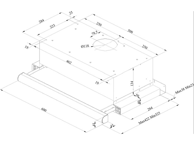 AMICA OTS625I Teleszkópos páraelszívó