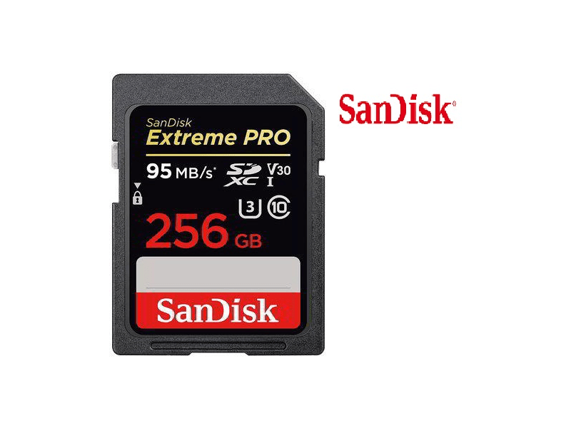 SANDISK SDXC EXTREME PRO 256GB, 95MB/S, UHS-I, V30