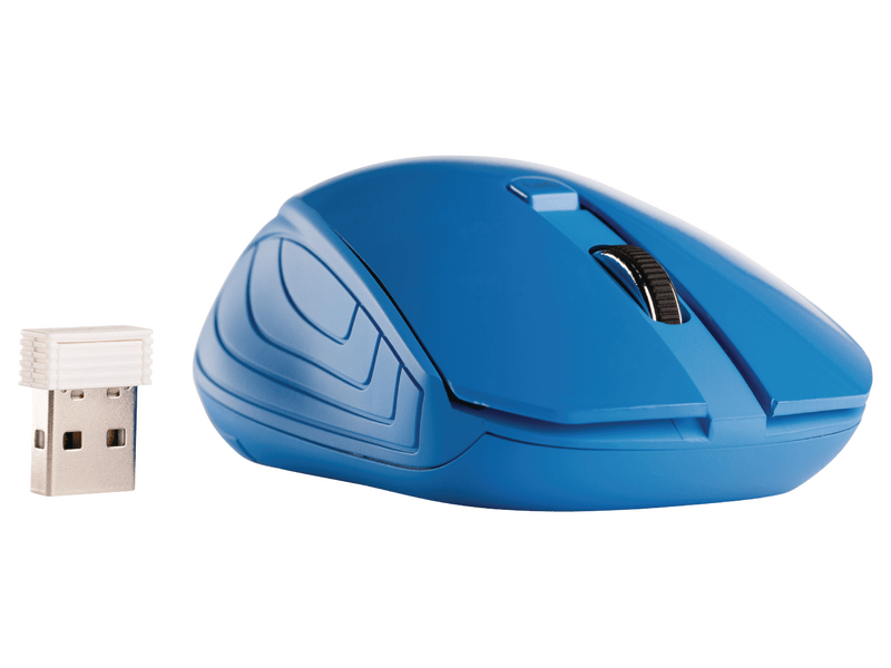 Sweex Vezeték Nélküli Egér Asztali 3 Gombos Curaçao Kék NPMI5180-07