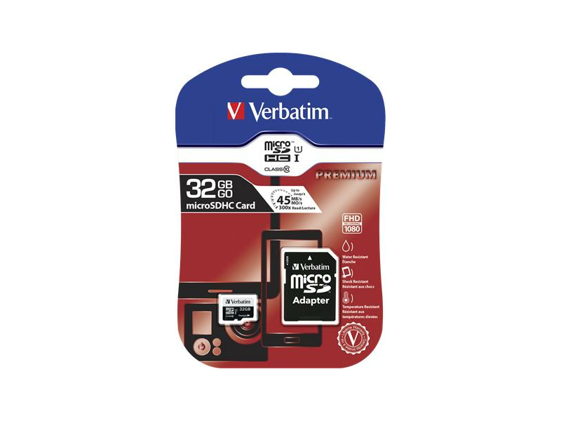 Verbatim MVMS32GHA (44083) MicroSDHC Premium 32GB