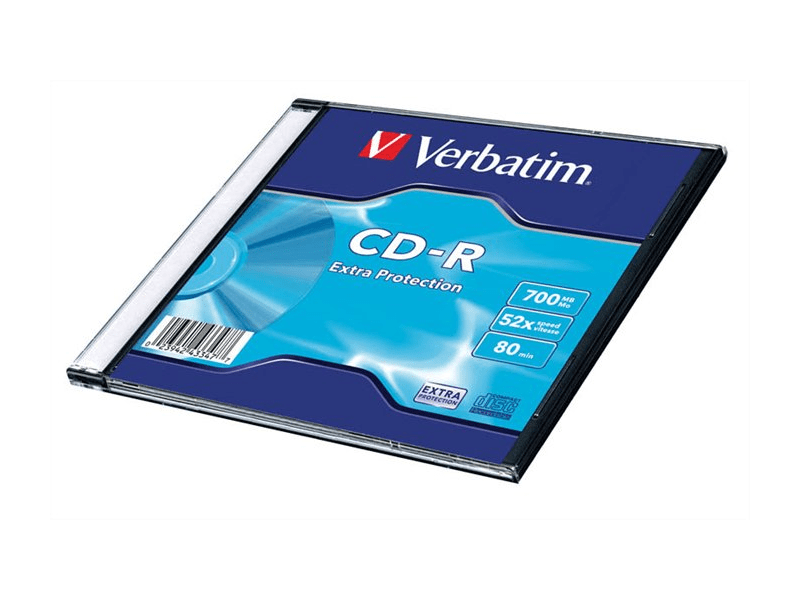 Verbatim CD-R lemez, 700MB, 52x, vékony tok (CDV7052V1DL)