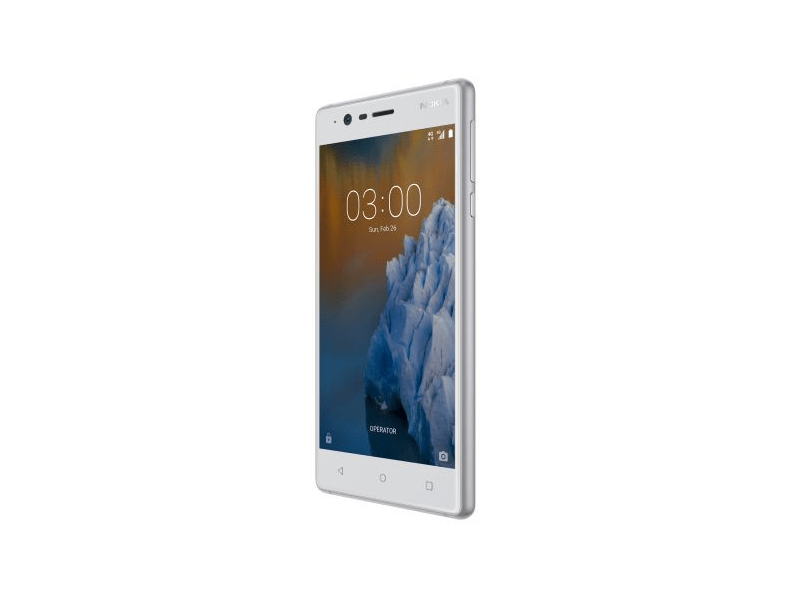 Nokia 3 Dual SIM 16 GB Kártyafüggetlen Mobiltelefon, Ezüst