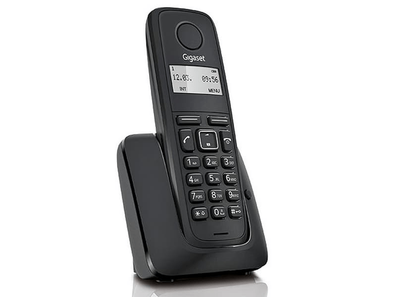 Gigaset A116 DECT Telefon, Fekete
