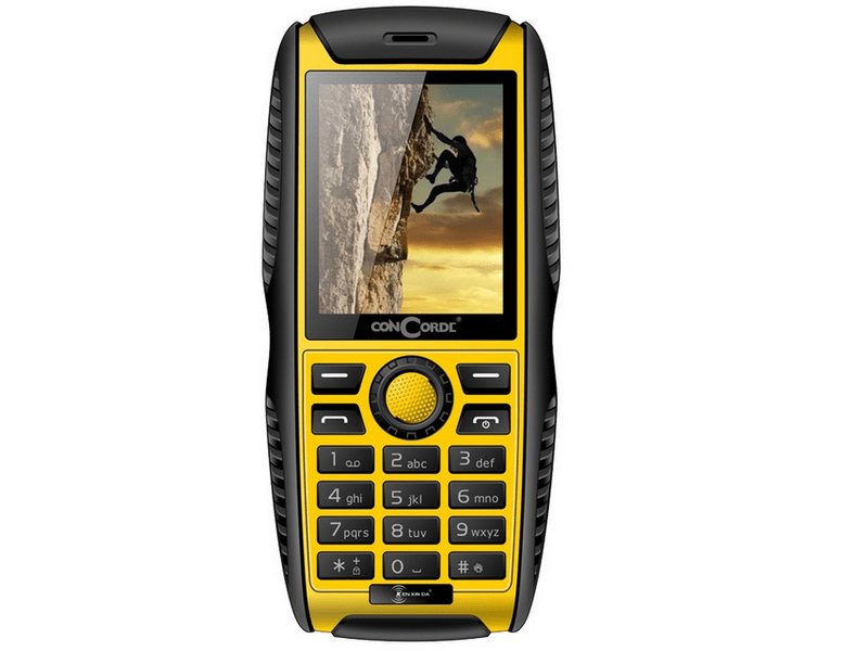ConCorde Raptor P67 Kártyafüggetlen Mobiltelefon, Fekete/Sárga
