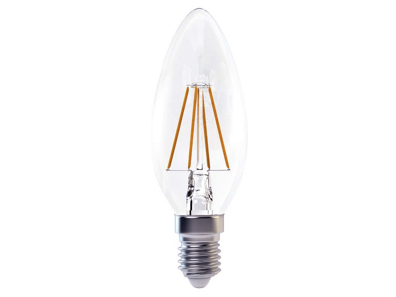 EMOS LED izzó filament gyertya E14 4W WW (Z74210)