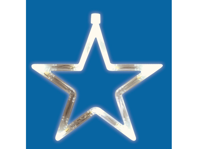 HOME LED-es ablakdísz, csillag, 19cm, 4,5V (KID 411)