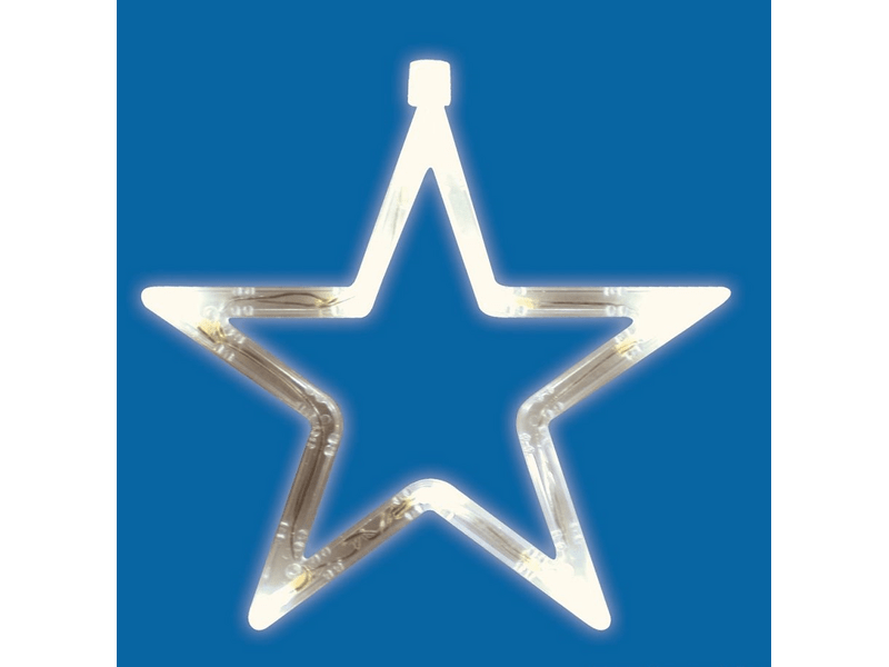 Home KID 411 LED-es ablakdísz, csillag, 19cm, 4,5V