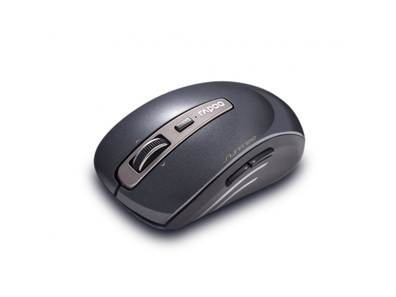 Rapoo 3920P 5G Vezeték nélküli lézer 6 gombos egér, fekete (HAMA RAP 143954)