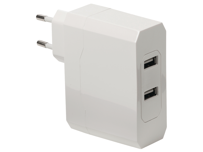 König CS48UW001WH 2xUSB Hálózati Adapter
