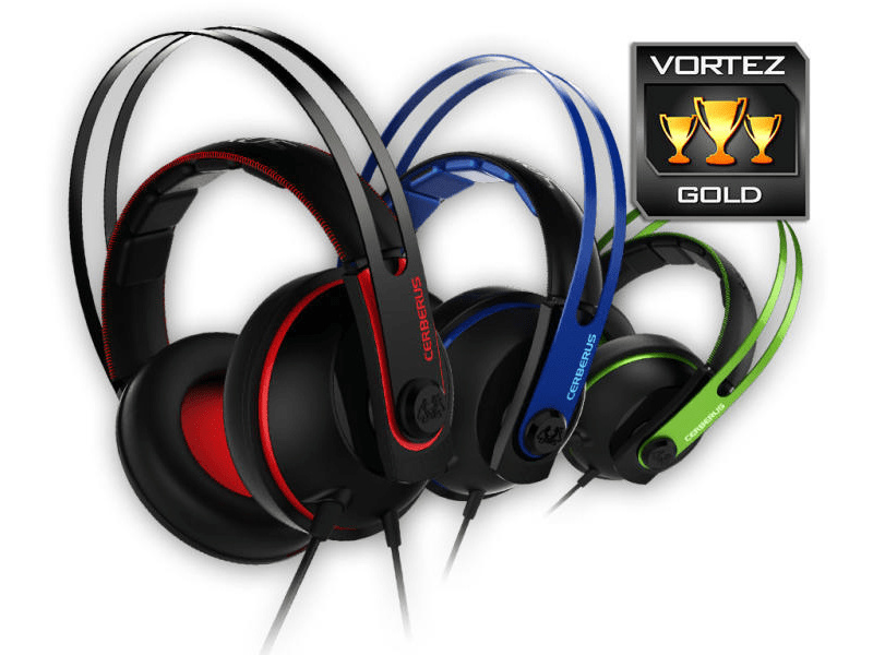 Asus Cerberus V2 Gamer Fejhallgató, Fekete/Kék
