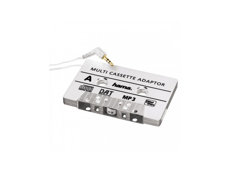 CD adapter kazetta autorádióhoz, Fehér (Hama 14499)